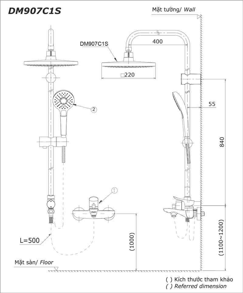 Cách lắp đặt sen tắm TOTO