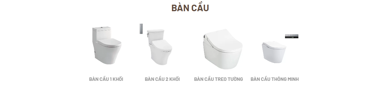 Các loại bàn cầu tại Minh Phương