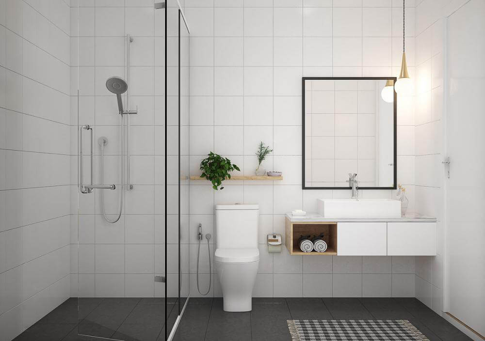 Bố trí chậu tủ lavabo
