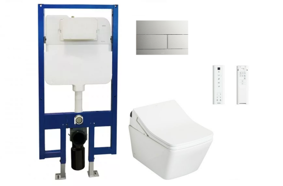 Bồn Cầu TOTO Treo Tường Dáng Vuông CW522EA / TCF797C2Z / WH172AAT