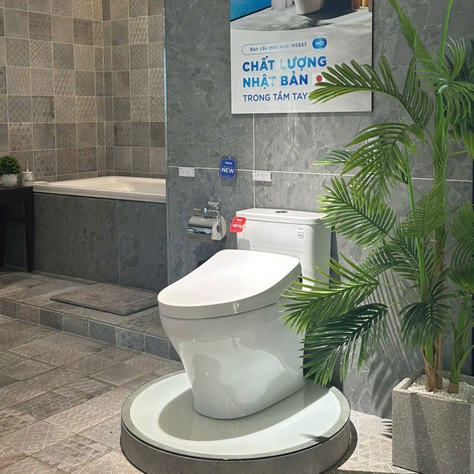 TOTO MS857 - Thiết kế nguyên khối sang trọng, bồn cầu 1 khối