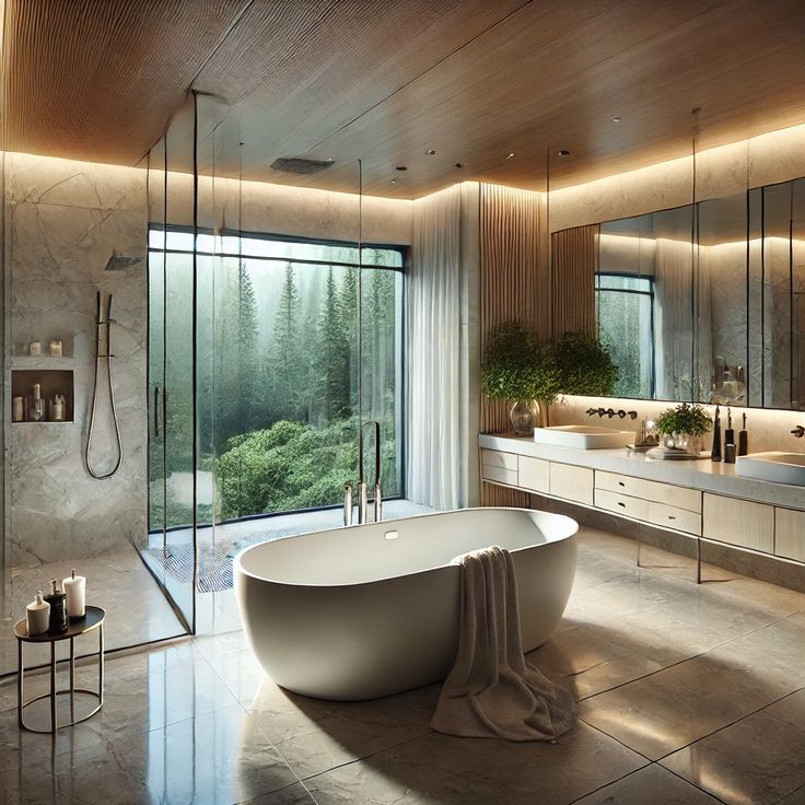 Mẫu phòng tắm ấn tượng khiến khách trầm trồ