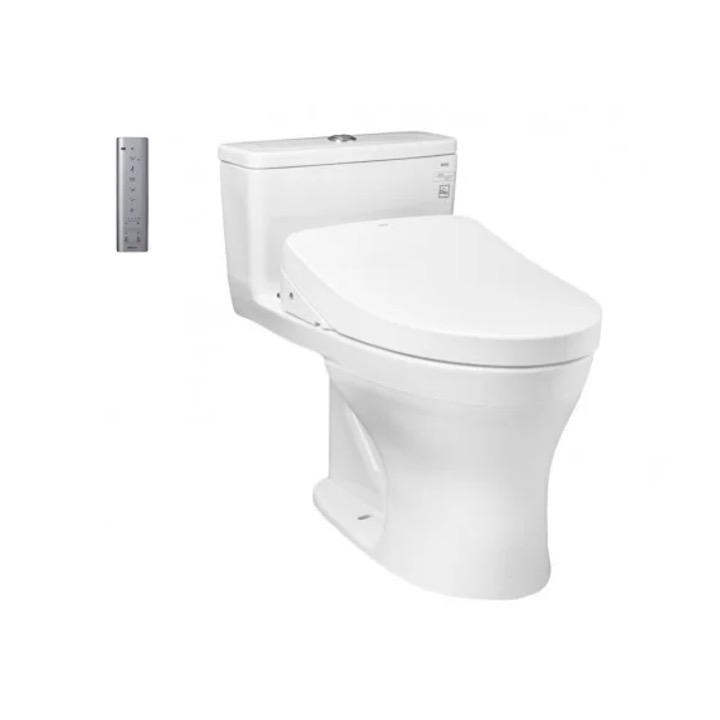 Bàn cầu 1 khối nắp điện tử TOTO MS855CDW12