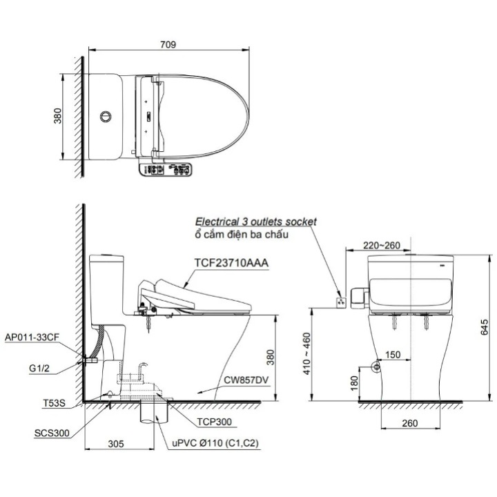 MS857DW18-ban-ve-ky-thuat Bản vẽ kỹ thuật bàn cầu 1 khối MS857DW18