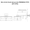 Sen tắm âm tường TOTO TBV02402B TBV02105B TBW08004A TBW02017A TBW02013B Mạ Nickel Chrome bóng