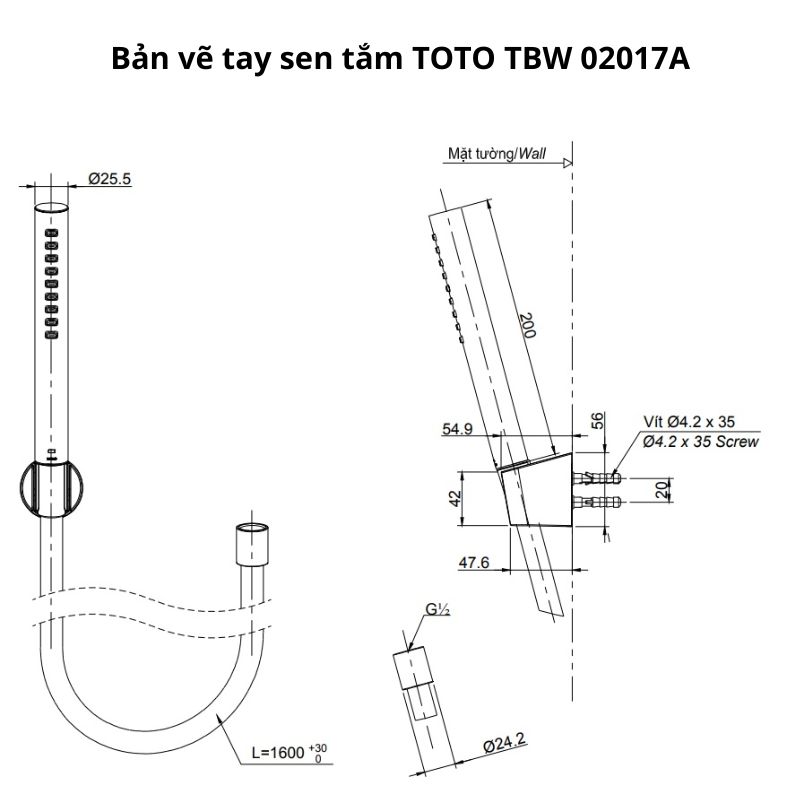 Sen tắm âm tường TOTO TBV02402B TBV02105B TBW08004A TBW02017A TBW02013B Mạ Nickel Chrome bóng