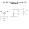 Sen tắm âm tường TOTO  TBV02406B TBW01010A TBW07003A TBW07020A #PFG Vàng Pháp Bóng