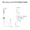 Bộ sen cây nhiệt độ TOTO TBW07403A TBW02017A #BFG Màu Vàng Pháp Mờ